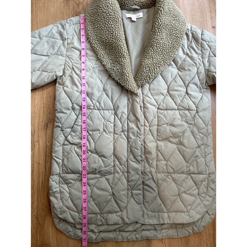 Spiritual Gangster Ivy Quilted Sherpa Jacket Sage green XS/S Elevated Athleisure - Picture 10 of 10